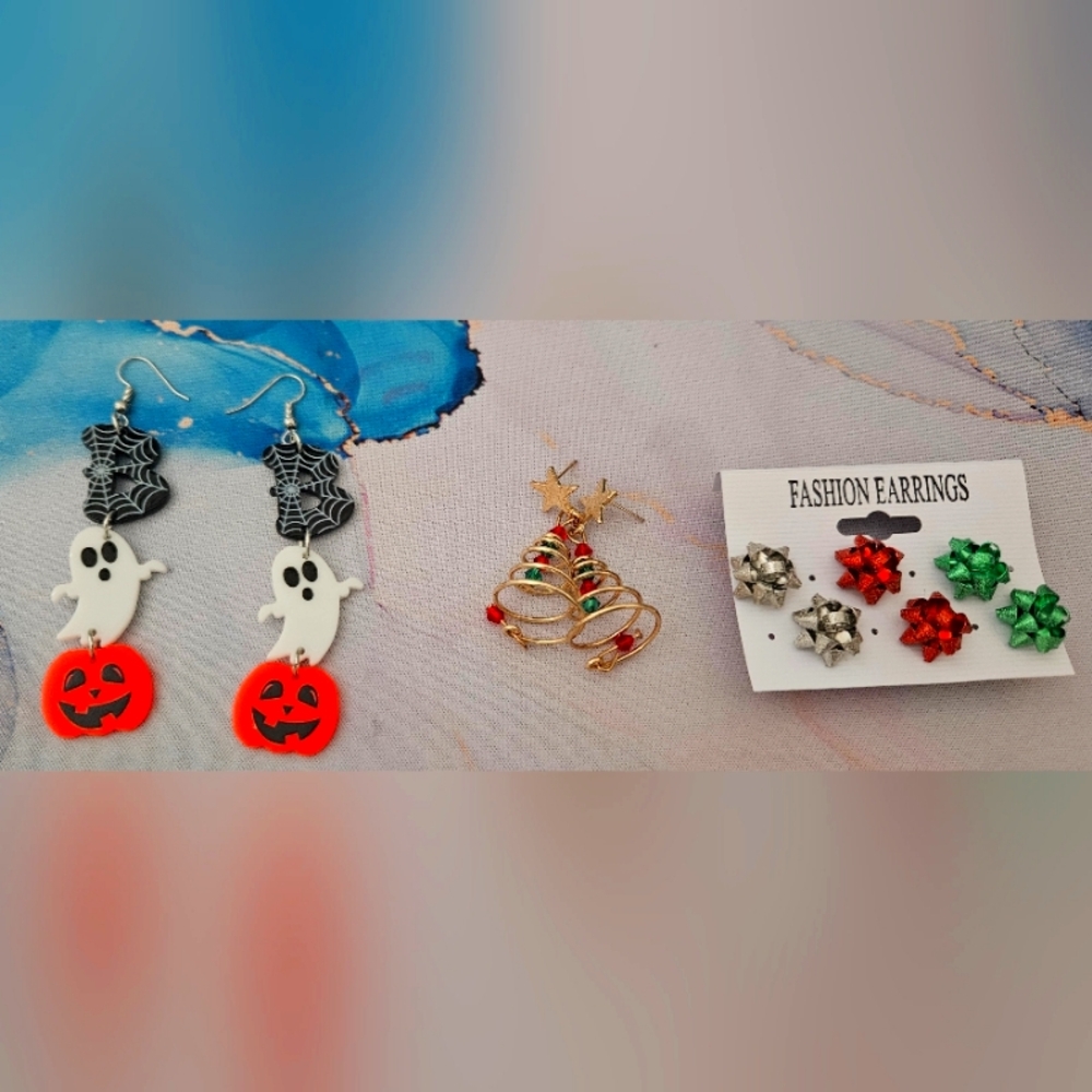 New holiday earrings